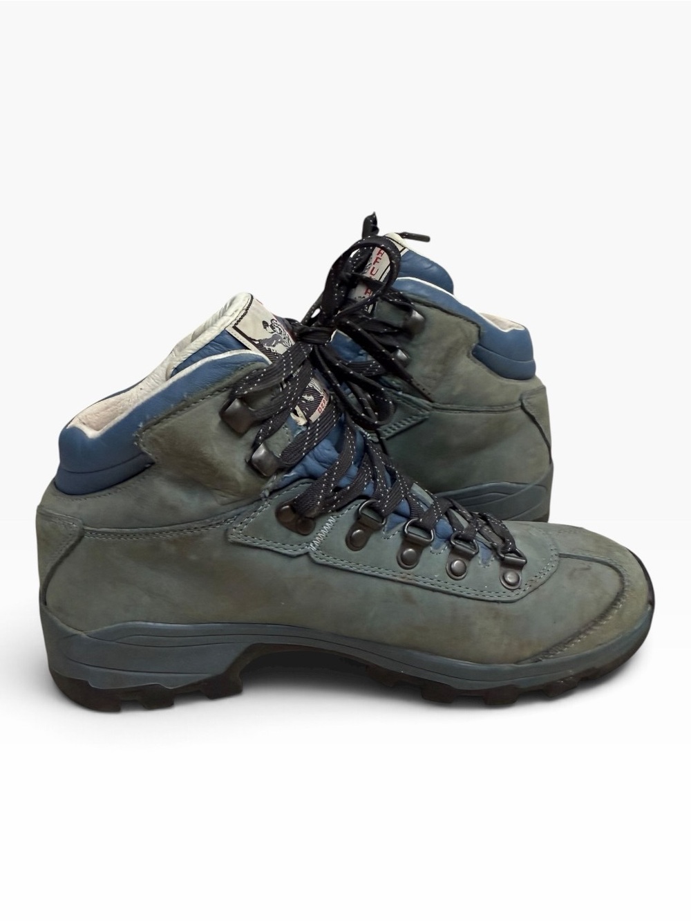 Vintage Lafuma LFG 1835 Leather Hiking Boots Womens 9 Vibram Alpine Gorpcore - Picture 6 of 13